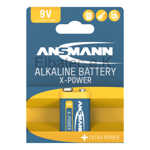 Ansmann X-Power 6LR61 9V-Block 9.0V